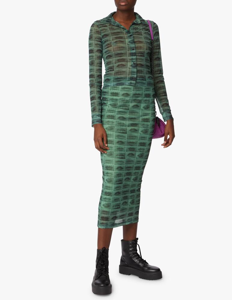 rinascente The Ragged Priest Camicia con stampa mesh - verde