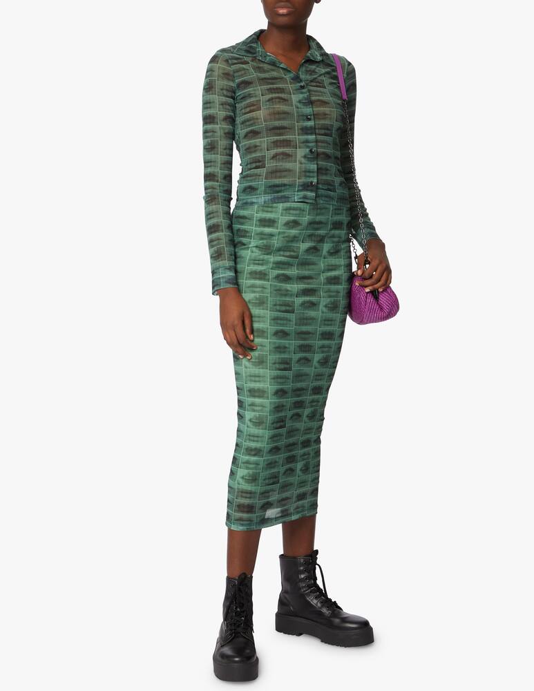 The Ragged Priest Mesh maxi skirt - green - picture 1 The Ragged Priest Mesh maxi skirt - green - picture 1