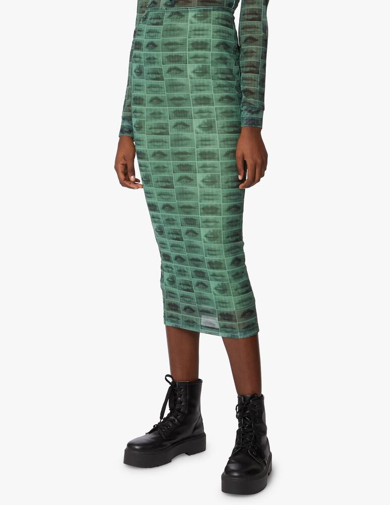 The Ragged Priest Mesh maxi skirt - green - picture 2 The Ragged Priest Mesh maxi skirt - green - picture 2