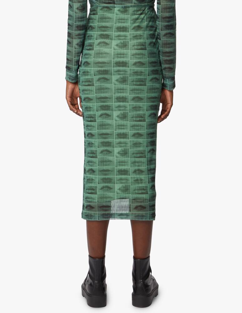 rinascente The Ragged Priest Gonna lunga mesh - verde