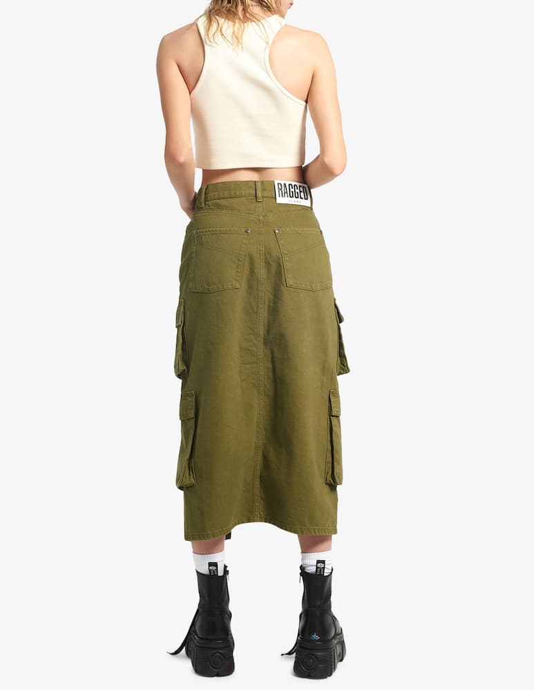 rinascente The Ragged Priest Combat midi skirt