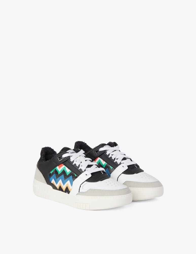 rinascente Missoni Sneakers basse in pelle - Nero