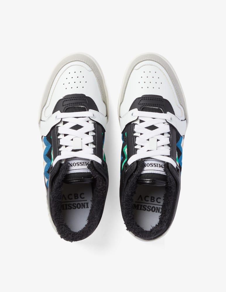 rinascente Missoni Sneakers basse in pelle - Nero