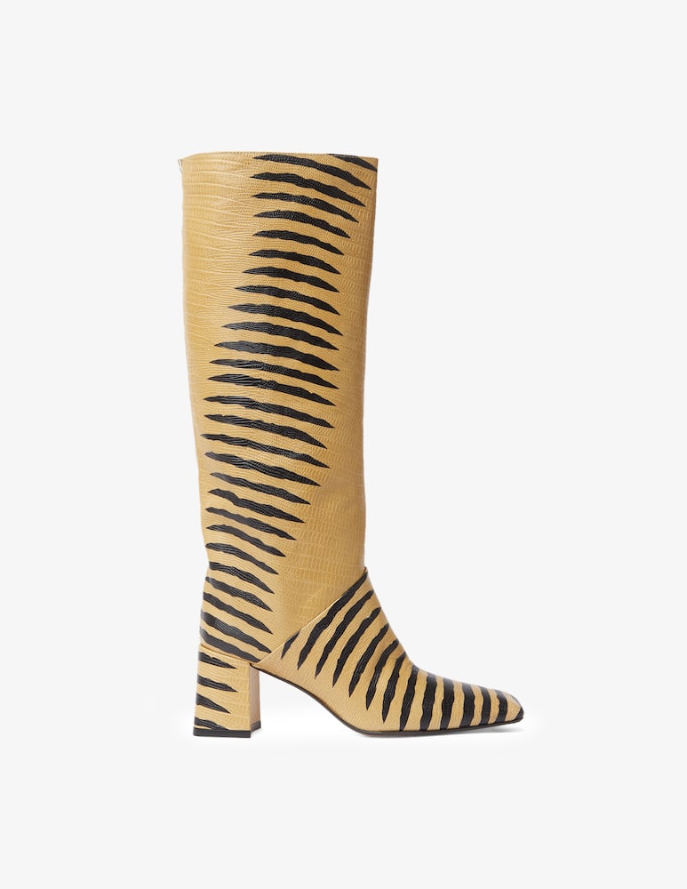 MIISTA Finola zebra print boots - Yellow - picture 1 MIISTA Finola zebra print boots - Yellow - picture 1