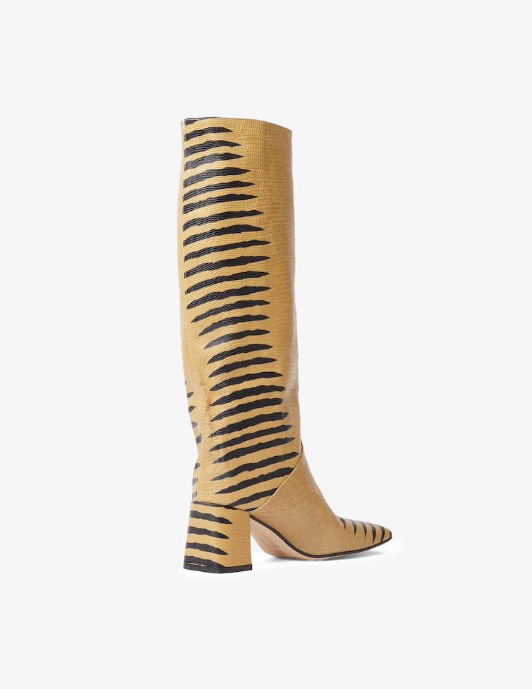 MIISTA Finola zebra print boots - Yellow - picture 4 MIISTA Finola zebra print boots - Yellow - picture 4