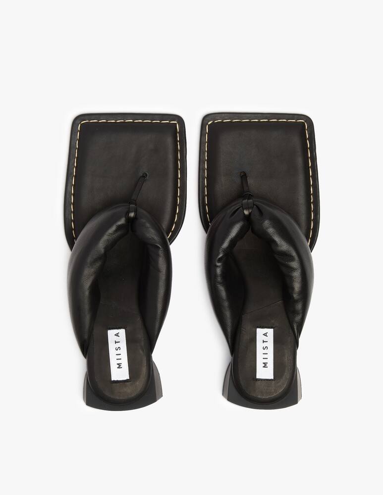 rinascente MIISTA Sandali in nappa patinata Anais Raven - nero