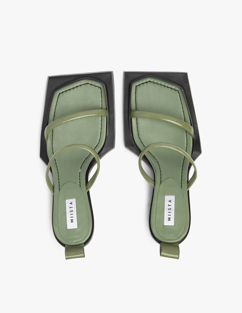 rinascente MIISTA Sandali in nappa patinata Phyllis - nero