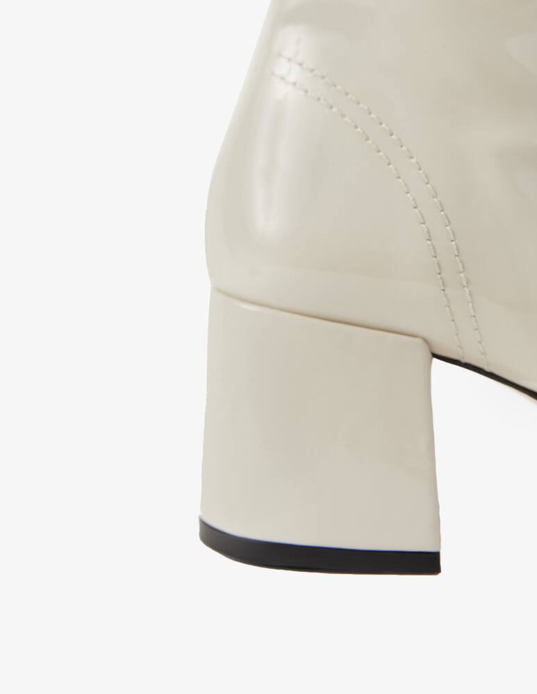 rinascente MIISTA Stivaletti in pelle verniciata Cass - Bianco