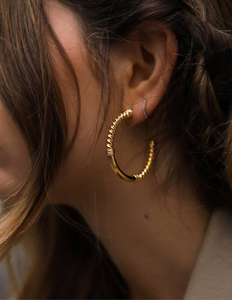 MISSOMA Earrings Medium Cord Hoops - picture 2 MISSOMA Earrings Medium Cord Hoops - picture 2