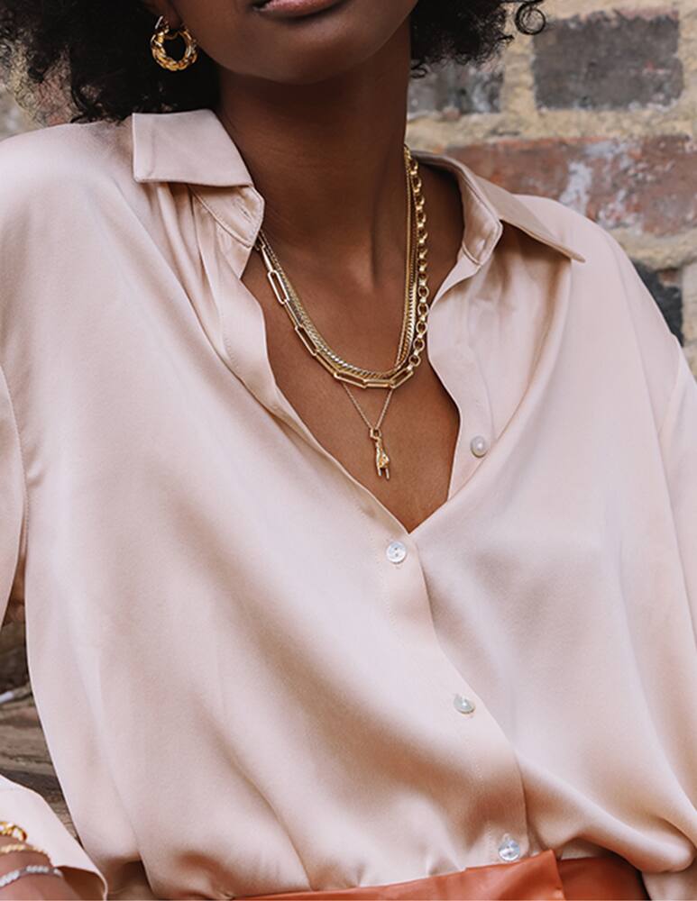 rinascente MISSOMA Necklace Gold Rock On Charm