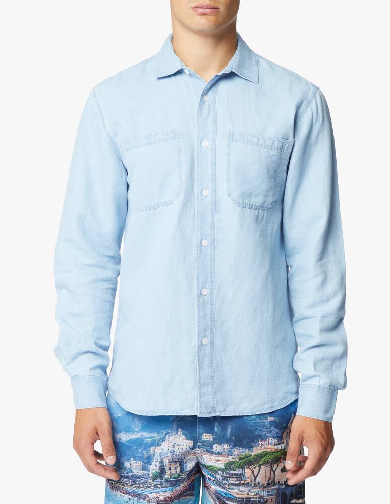 rinascente Orlebar Brown Camicia giles denim wash