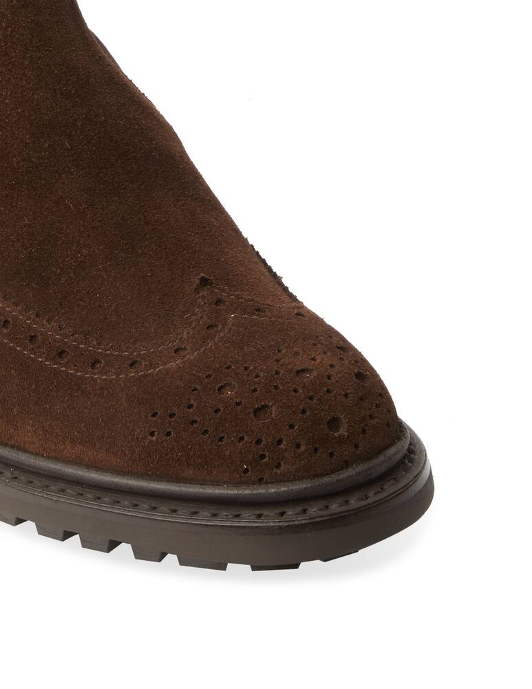 rinascente Trickers Stivaletto henry chelsea suede