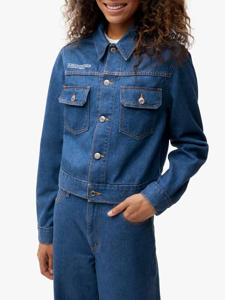 rinascente PANGAIA Cropped Hemp Denim Jacket