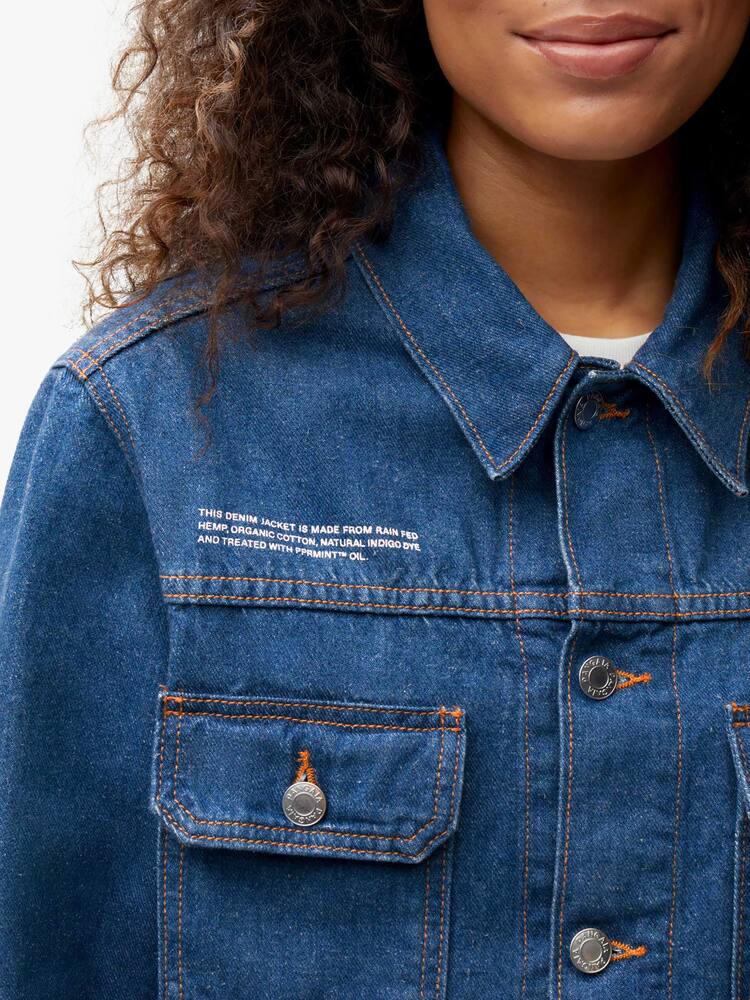 rinascente PANGAIA Cropped Hemp Denim Jacket