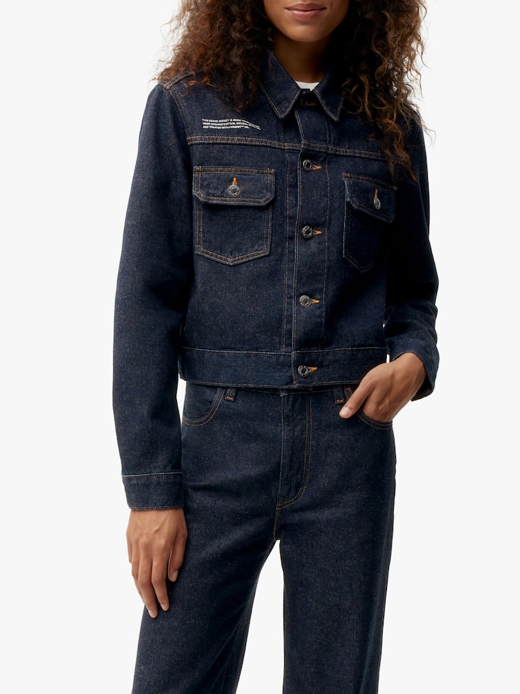 rinascente PANGAIA Cropped Hemp Denim Jacket