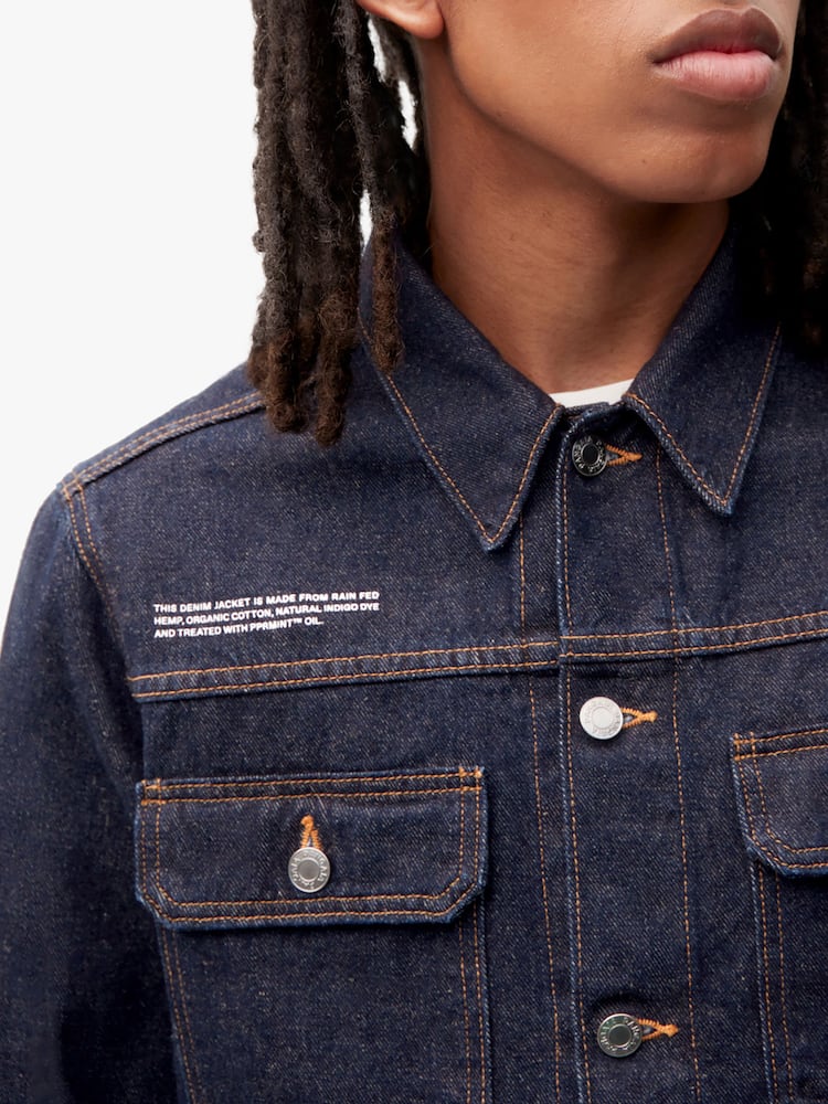 rinascente PANGAIA Cropped Hemp Denim Jacket