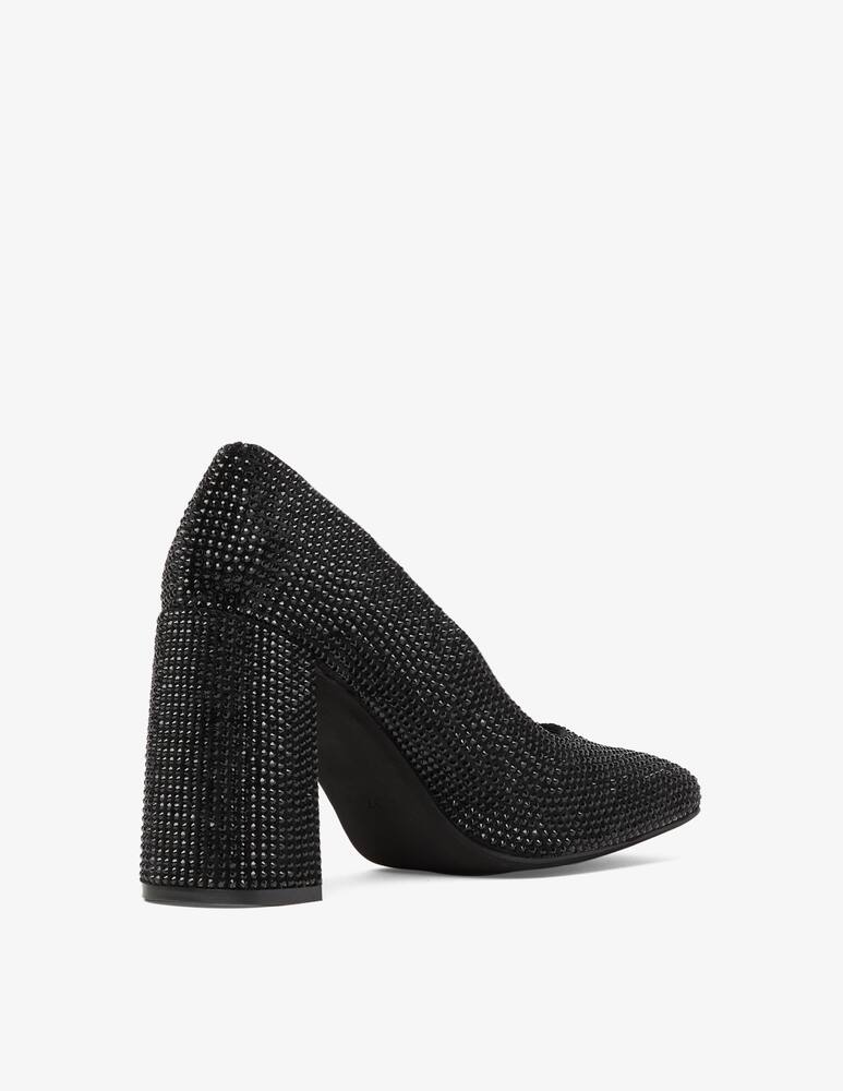 rinascente Jeffrey Campbell Gemmin pump block heel glitter allover