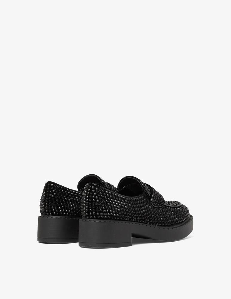 rinascente Jeffrey Campbell Library leather glitter allover loafer