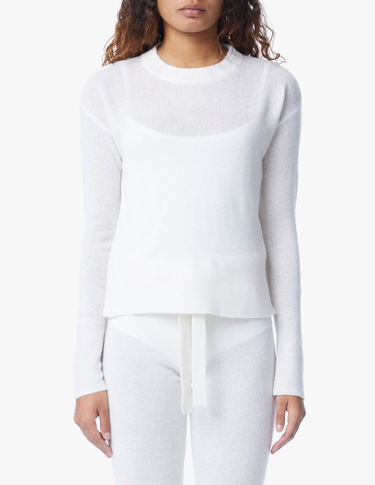 rinascente Brodie Cashmere Felpa girocollo Pearl