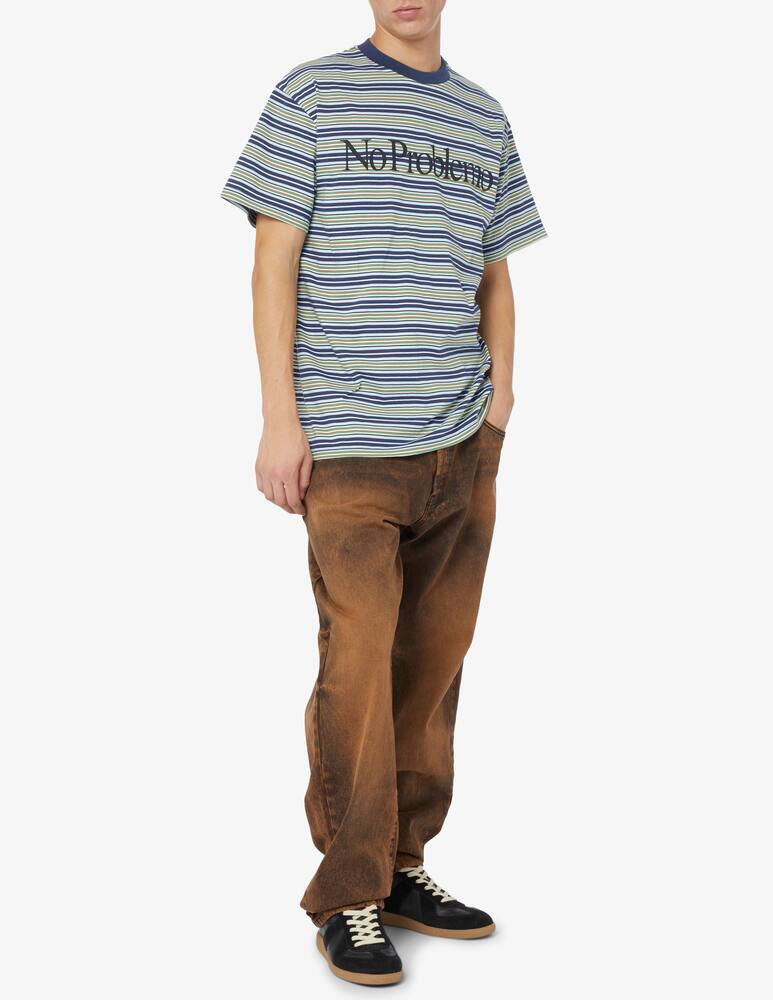 rinascente Aries Acid wash batten denim