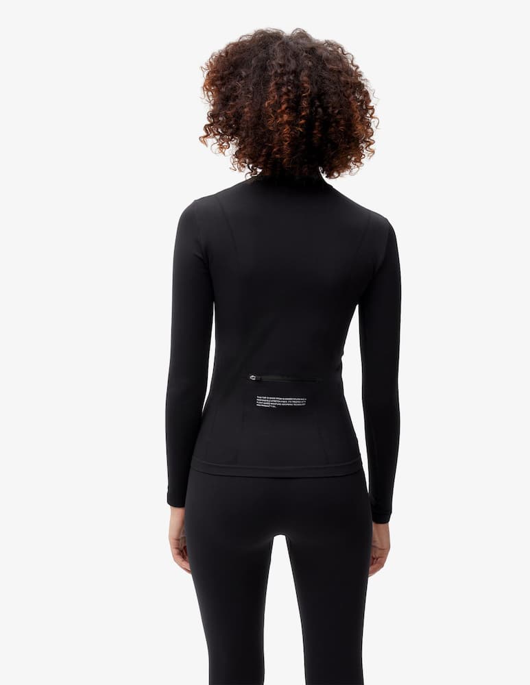 rinascente PANGAIA Womens activewear long sleeve zipped shirt 2.0