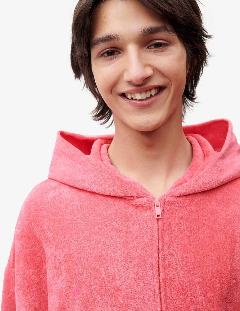 rinascente PANGAIA Towelling zipped hoodie