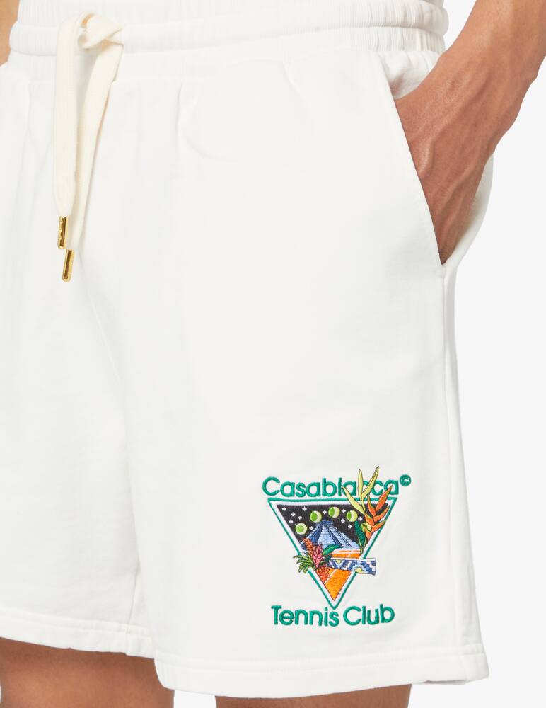rinascente Casablanca Tennis club icon embroidered sweatshorts 