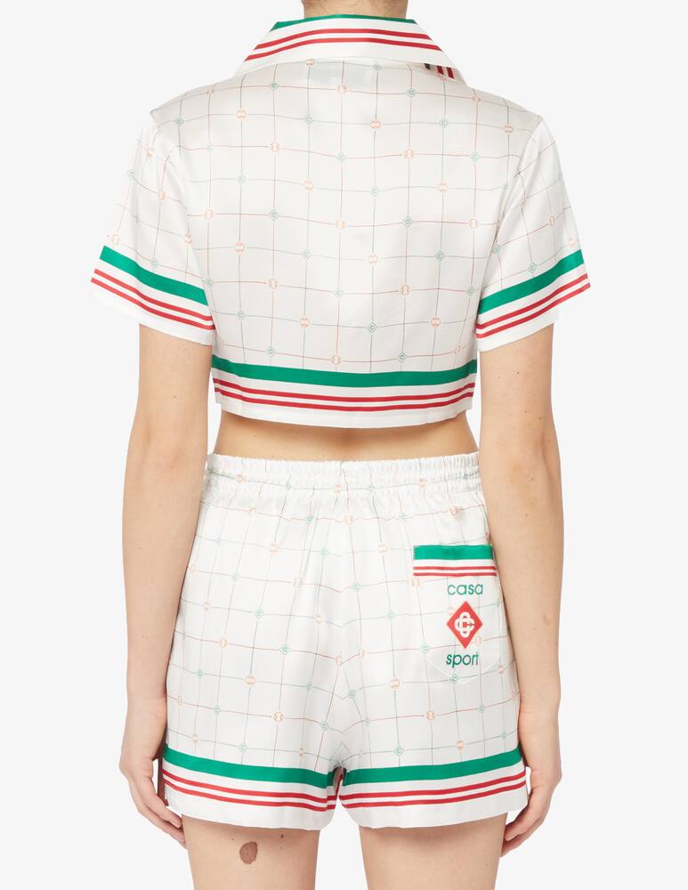rinascente Casablanca Shirt crop tennis check