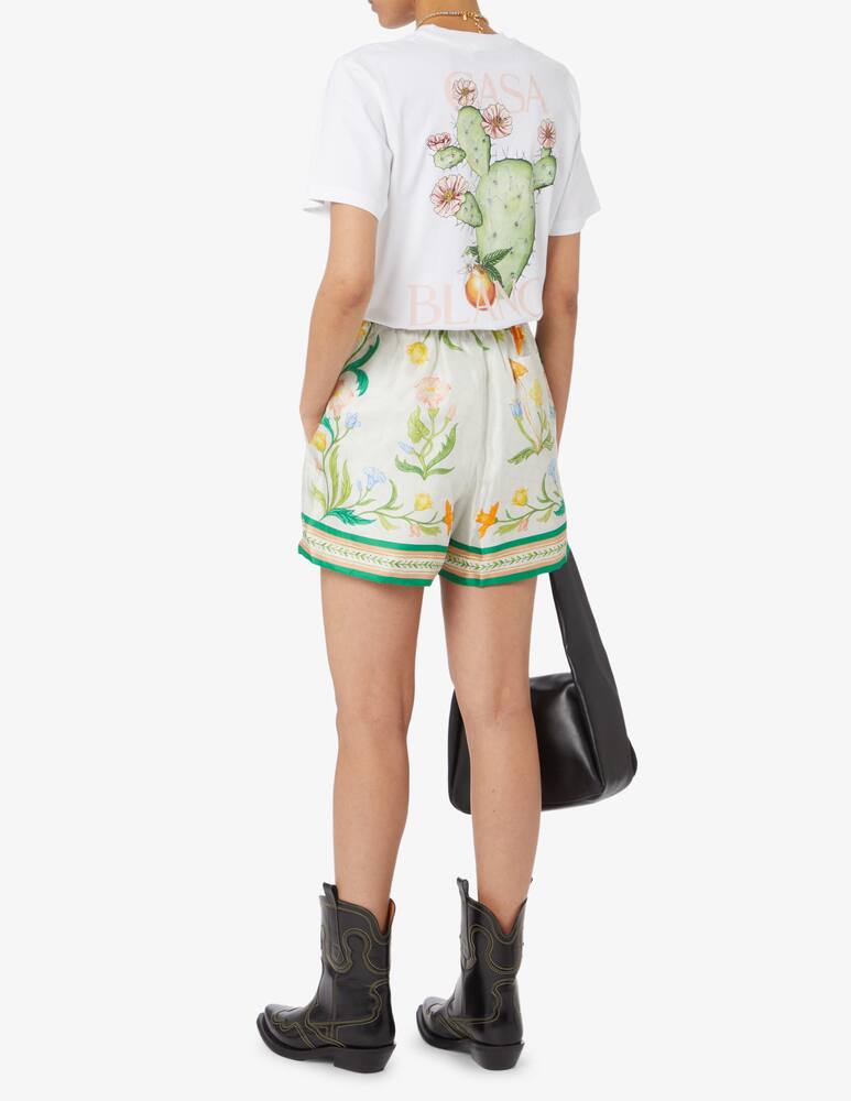 rinascente Casablanca T-shirt in cotone Cactus - Bianco