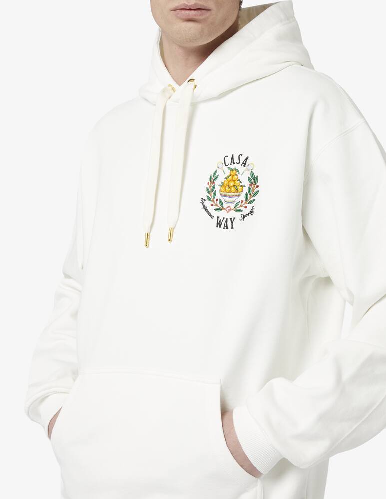 rinascente Casablanca Way embroidered hoodie