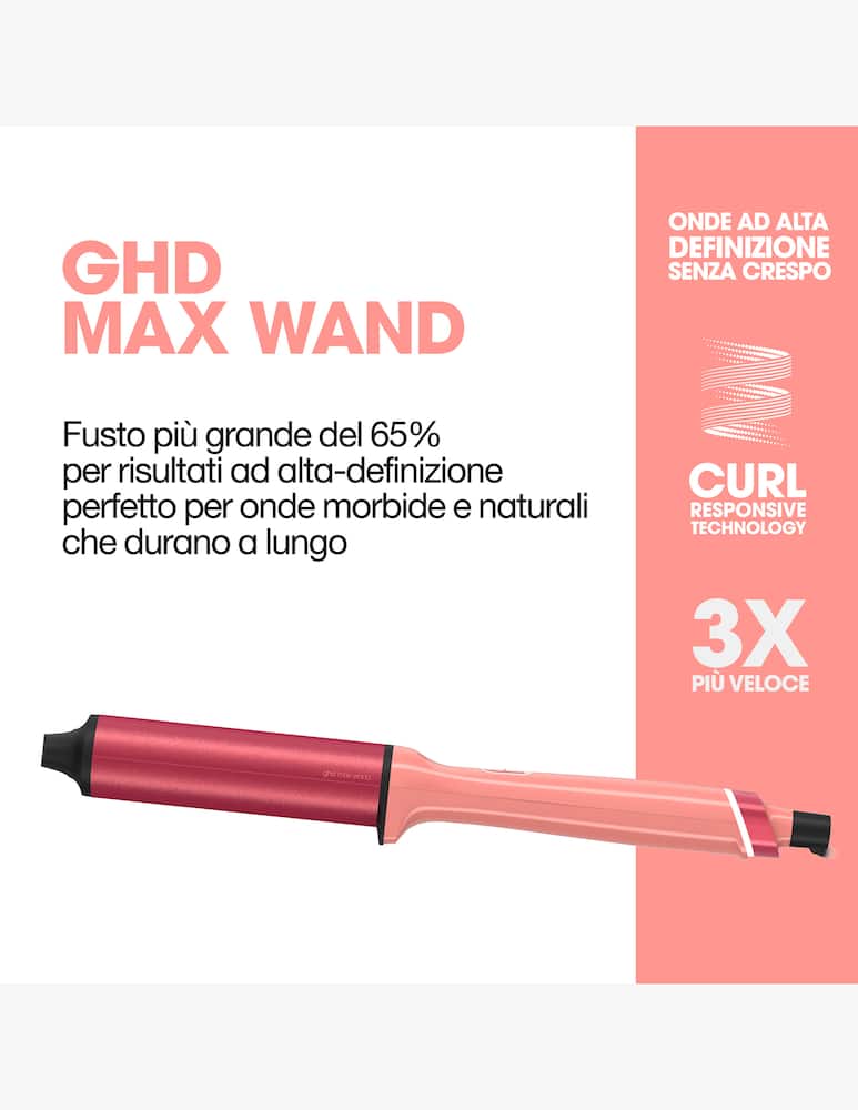 rinascente ghd Chronos Curve Max Wand Candy Coral