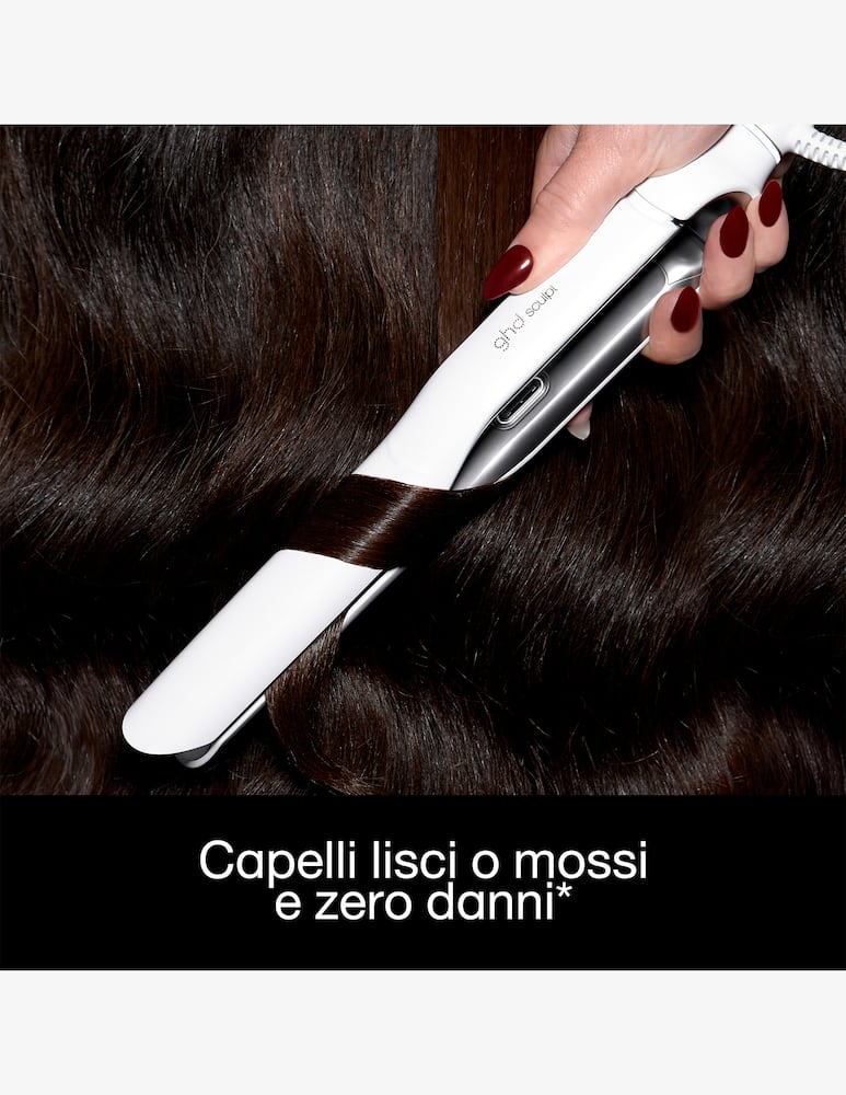 rinascente ghd Sculpt White Interactive Hair Straightener