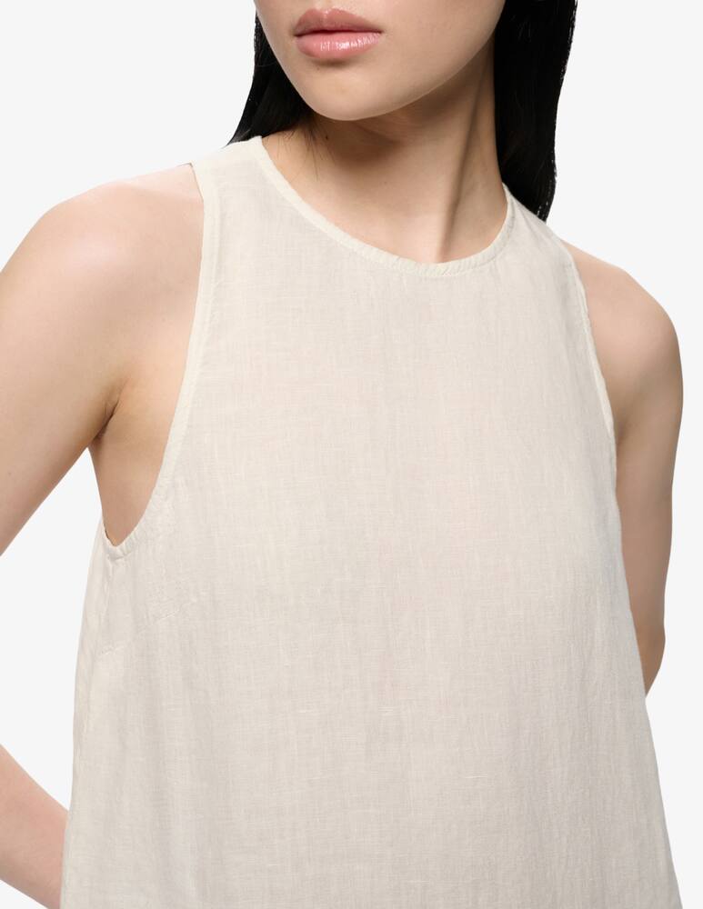 PANGAIA Summer linen sleeveless mini dress - picture 4 PANGAIA Summer linen sleeveless mini dress - picture 4