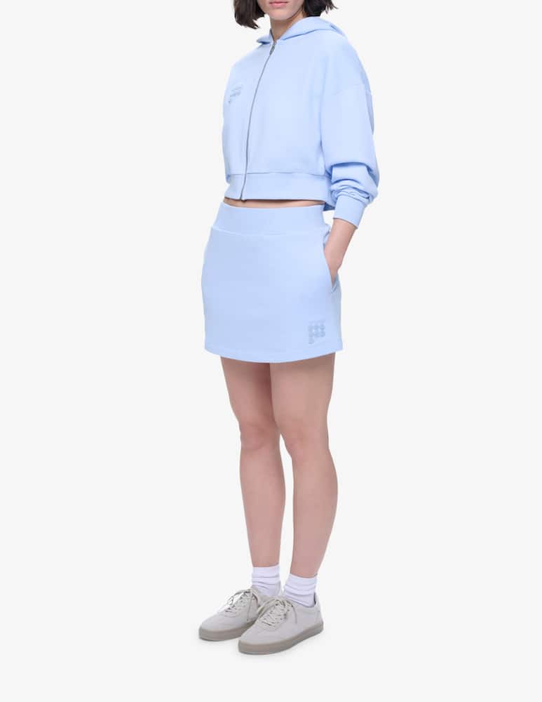 rinascente PANGAIA Felpa cropped con cappuccio zip