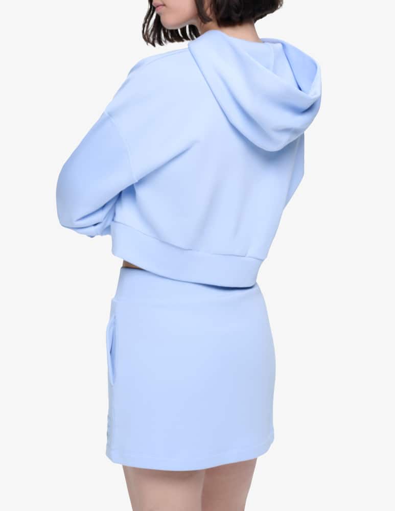 rinascente PANGAIA Felpa cropped con cappuccio zip