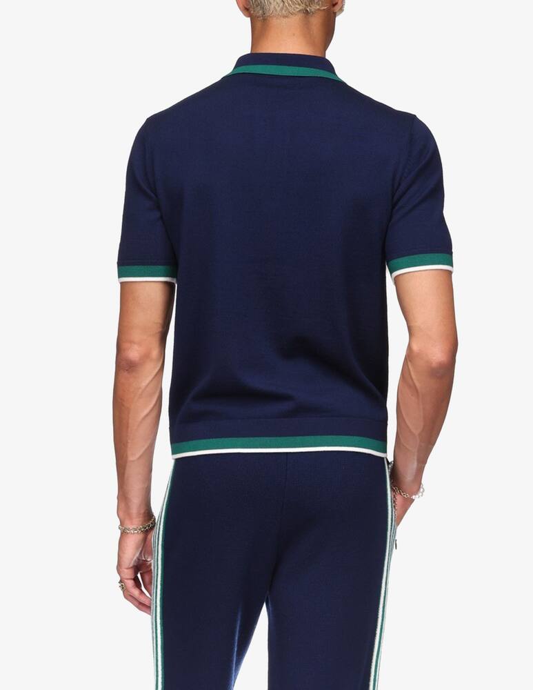 rinascente Casablanca Polo merino half zip