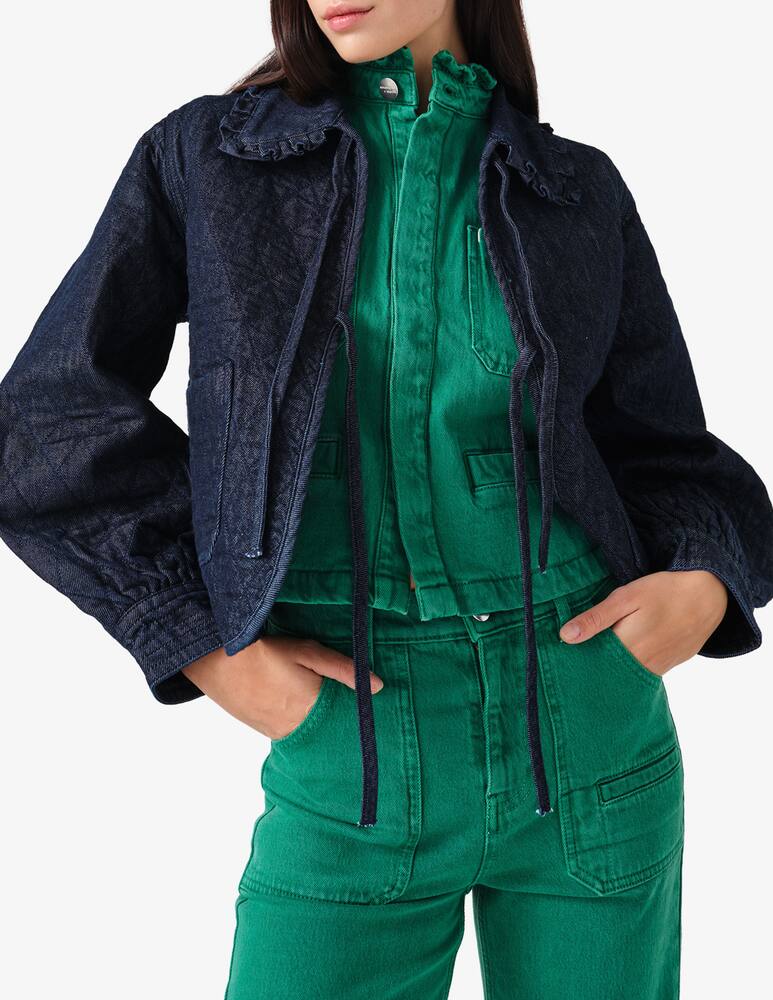 rinascente seventy + mochi Heidi jacket in indigo rinse