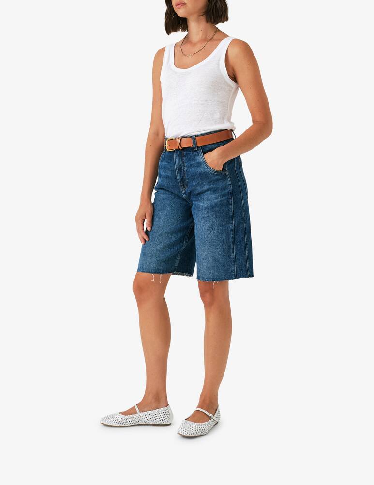 rinascente seventy + mochi Denim knee shorts