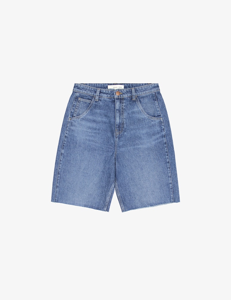 rinascente seventy + mochi Denim knee shorts