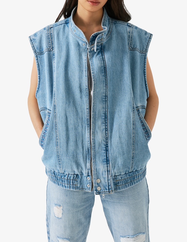 seventy + mochi Gilet jeans senza maniche - immagine 1 seventy + mochi Gilet jeans senza maniche - immagine 1