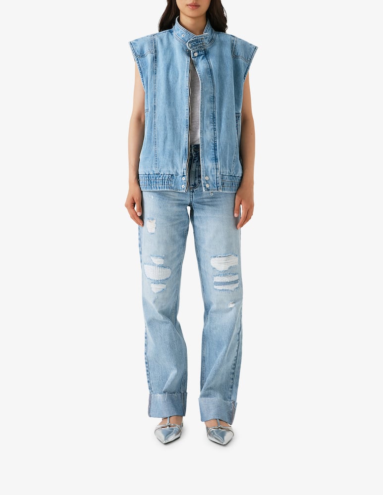 seventy + mochi Gilet jeans senza maniche - immagine 2 seventy + mochi Gilet jeans senza maniche - immagine 2
