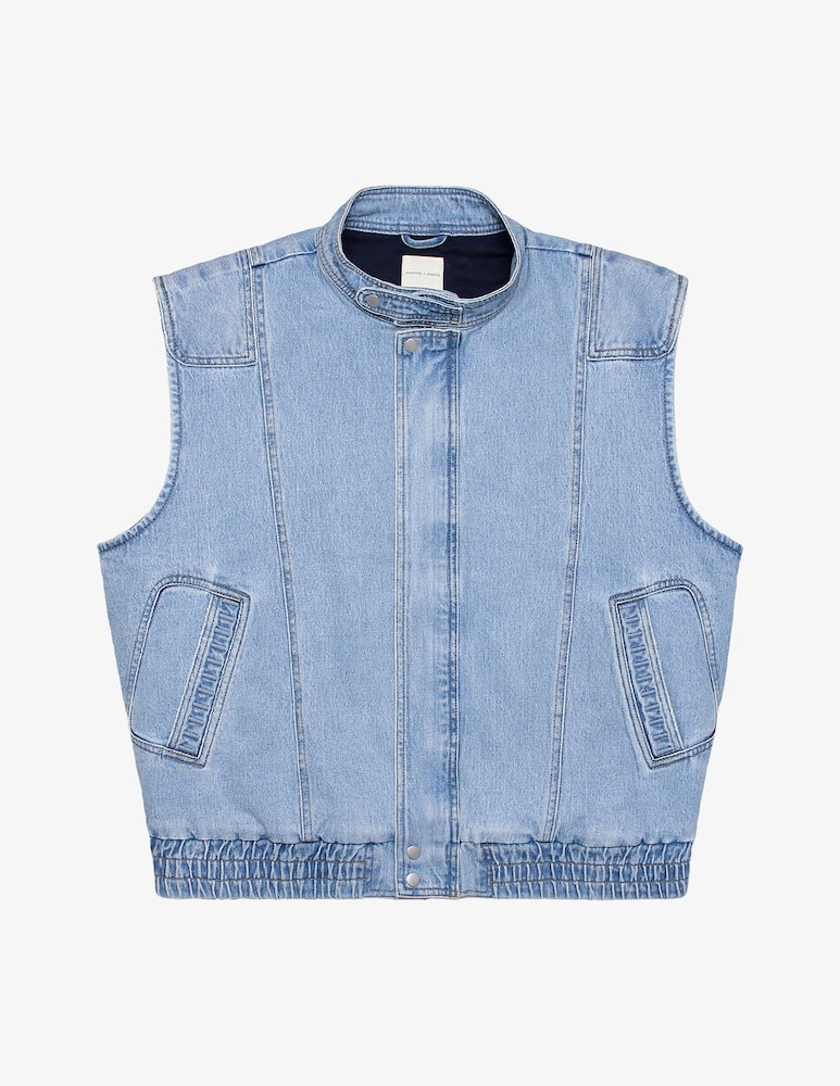 seventy + mochi Gilet jeans senza maniche - immagine 3 seventy + mochi Gilet jeans senza maniche - immagine 3