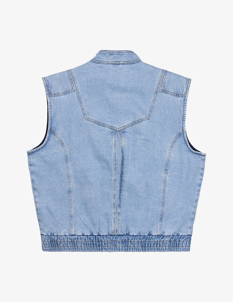 seventy + mochi Gilet jeans senza maniche - immagine 4 seventy + mochi Gilet jeans senza maniche - immagine 4