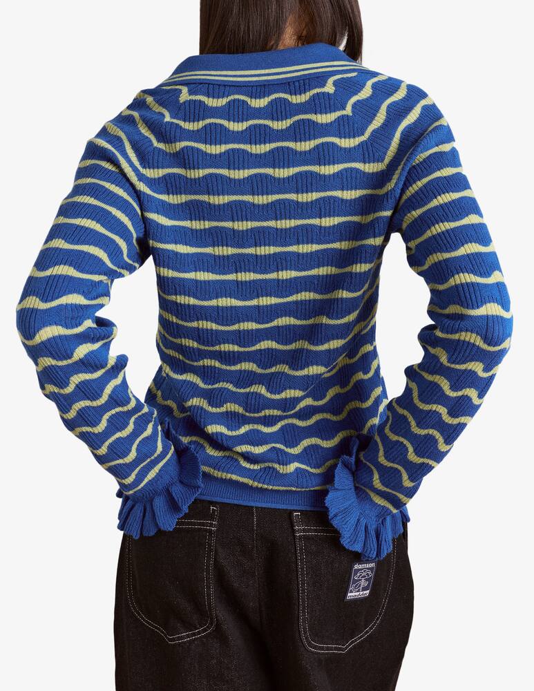 rinascente Damson Madder Maglione polo in cotone merino