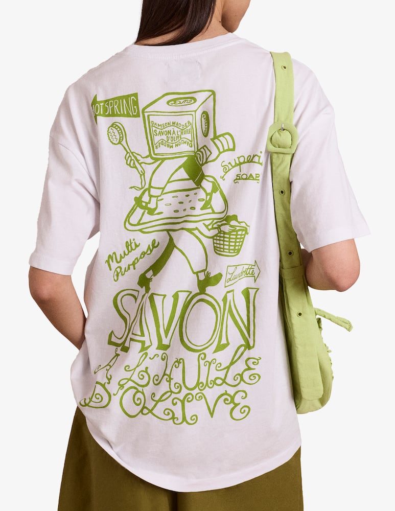 rinascente Damson Madder T-shirt grafica Savon