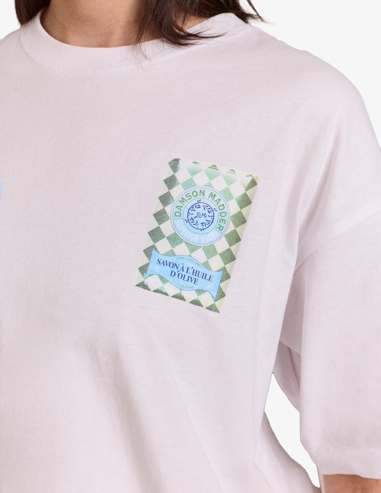 rinascente Damson Madder T-shirt grafica Savon