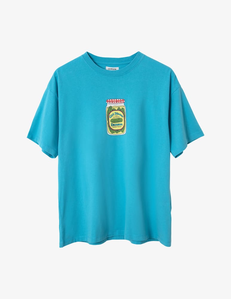 rinascente Damson Madder T-shirt grafica snack plate