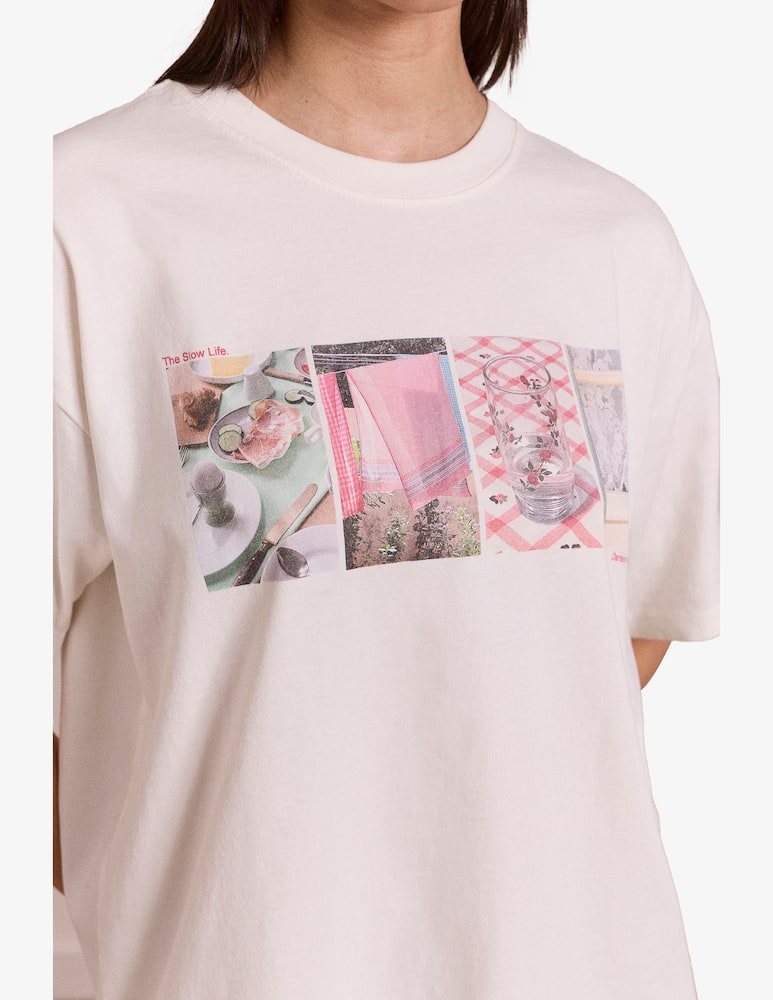 rinascente Damson Madder T-shirt Slow Life cruciverba