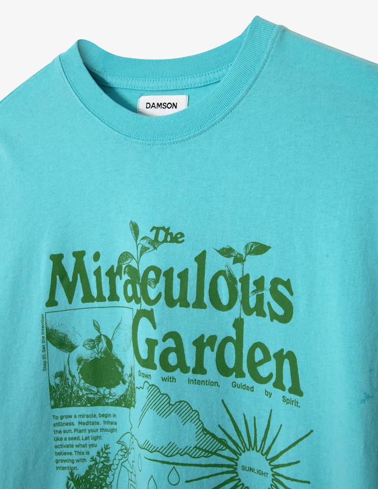 rinascente Damson Madder T-shirt grafica Miraculous Garden