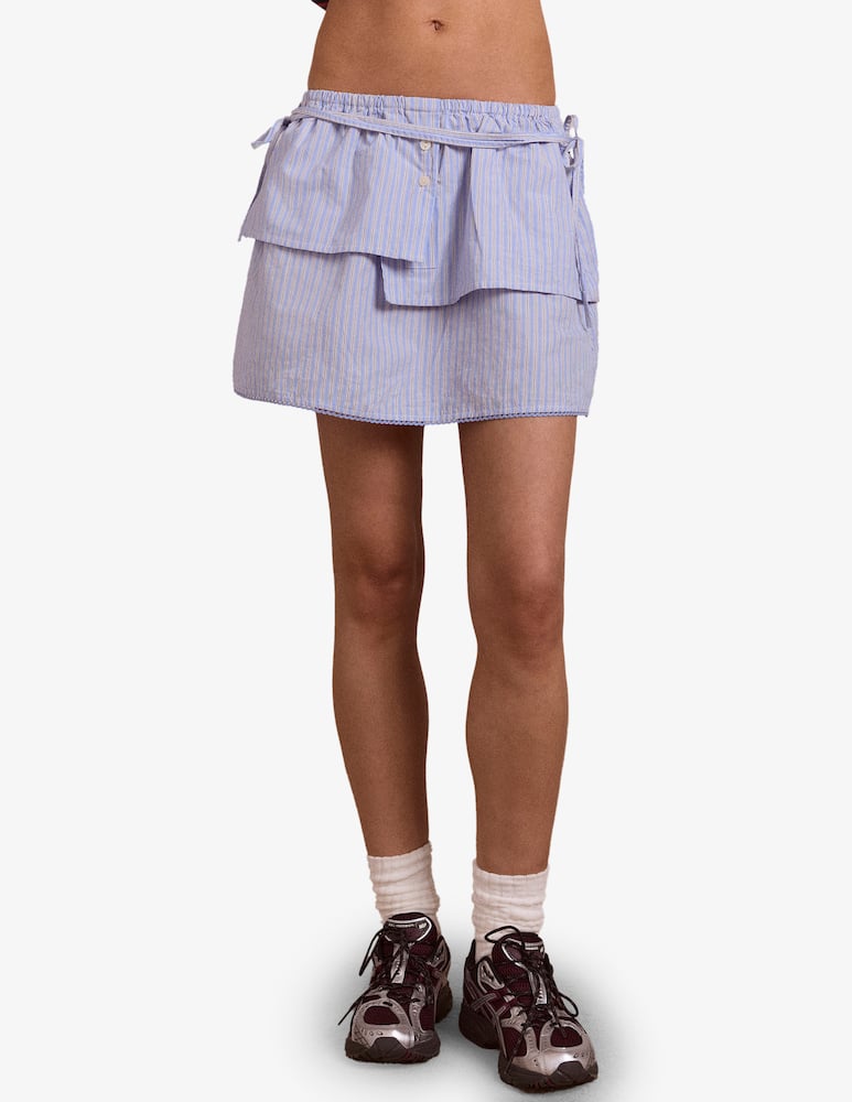 rinascente Damson Madder Gonna mini con balza Inka